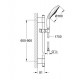 Zestaw prysznicowy, 4 strumienie. GROHE,Rainshower® Classic 160 Chrom 28770001