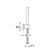 Zestaw punktowy. GROHE, Euphoria Cube Stick , Chrom