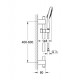 Prysznicowy zestaw punktowy, 4 strumienie. GROHE, Power&Soul® Cosmopolitan 130, Chrom 27731000