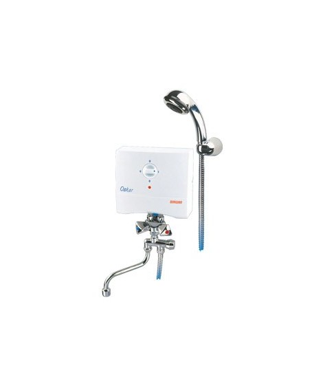 BIAWAR OSKAR OP-5 S Elektryczny podgrzewacz umywalkowo-prysznicowy, bezciśnieniowy 10713