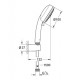 Prysznicowy zestaw punktowy, 3 strumienie. GROHE, New Tempesta Cosmopolitan 100. Chrom