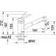 Bateria zlewozmywakowa antracyt BLANCO ACTIS-S