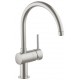 Jednouchwytowa bateria zlewozmywakowa, DN15. GROHE, Minta. Supersteel