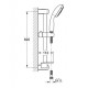 Zestaw prysznicowy, 4 strumienie. GROHE, New Tempesta 100. Chrom