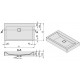 Umywalka prostokątna 80x47x8cm SANPLAST Unbo-M/SPACE biała ew