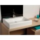Umywalka prostokątna 55x45x8cm SANPLAST Unb-M/FREE biała ew