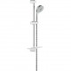 Zestaw prysznicowy, 4 strumienie. GROHE, New Tempesta Rustic 100. Chrom