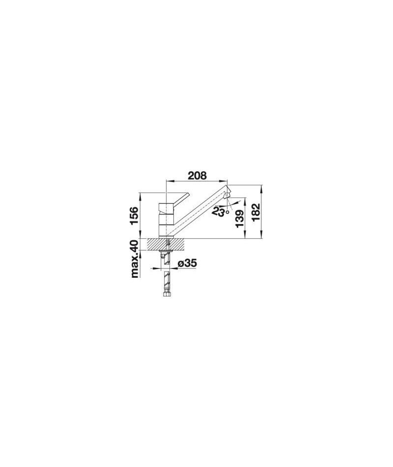 Bateria Zlewozmywakowa Kawowy Chrom Blanco Antas Id Wodtech