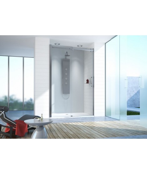 Drzwi prysznicowe 120-130cm D2/ALTII profil chrom/srebrny błyszczący. wzór szyby W0