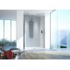 Drzwi prysznicowe 150-160cm D2/ALTII profil chrom/srebrny błyszczący. wzór szyby W0