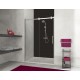 Drzwi prysznicowe 170-180cm D2/ALTII profil chrom/srebrny błyszczący. wzór szyby W0