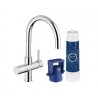 Bateria kuchenna z filtrem do wody. Zestaw startowy, GROHE Blue® UltraSafe Pure. Chrom 31328000