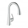 Jednouchwytowa bateria zlewozmywakowa, DN15. GROHE, Zedra. Chrom