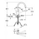Jednouchwytowa bateria zlewozmywakowa, DN15. GROHE. Eurostyle Cosmopolitan. Chrom