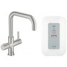 Bateria kuchenna gotująca wode z boilerem (4 litry ) GROHE Red Duo. Supersteel 30145DC0
