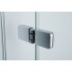 Drzwi prysznicowe 100x195cm SANPLAST DJ2/FREE-100-S. profil chrom/błyszczący. wzór szyby W0