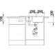 Zlewozmywak szampan BLANCO METRA 6 S Compact . 78x50