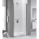 Drzwi prysznicowe 90x195cm SANPLAST DJ/PRIII-90-S. profil srebrny matowy. wzór szyby W0