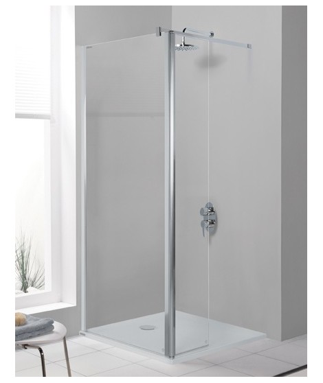 Ścianka Walk-In 120x120x198cm SANPLAST PR2/PRIII-120-S profil biały ew. wzór szyby W0