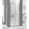 Drzwi prysznicowe 80x195cm SANPLAST DD/PRIII-80-S. profil srebrny błyszczący. wzór szyby W0