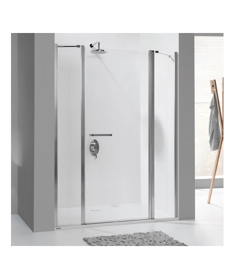 Ścianka dodatkowa 34.3x195cm SANPLAST SS2/PRIII-30-S profil biały ew. wzór szyby W0