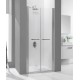 Drzwi prysznicowe 120x195cm SANPLAST DD/PRIII-120-S. profil srebrny błyszczący. wzór szyby W0