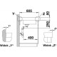 Zlewozmywak tartufo BLANCO MODEX-M 60. 120x60