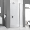 Drzwi prysznicowe 100x195cm SANPLAST DJ2/PRIII-100-S. profil biały ew. wzór szyby W0