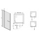 Drzwi prysznicowe 100x195cm SANPLAST DJ2/PRIII-100-S. profil srebrny błyszczący. wzór szyby W0