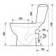 Zestaw WC kompakt CERSANIT MERIDA 3/6l + deska K03-014