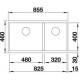 Zlewozmywak antracyt BLANCO SUBLINE 480/320-U. 85x46 (bez korka aut.)