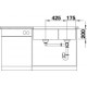 Zlewozmywak antracyt BLANCO SUBLINE 480/320-U. 85x46 (bez korka aut.)