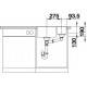 Zlewozmywak antracyt BLANCO SUBLINE 340/160-F. 55x43