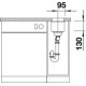 Zlewozmywak antracyt BLANCO SUBLINE 160-U. 19x46