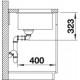 Zlewozmywak biały BLANCO SUBLINE 350/350-U. 75x46 (bez korka aut.) in Fino