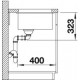 Zlewozmywak jaśmin BLANCO SUBLINE 350/350-U. 75x46 (bez korka aut.)