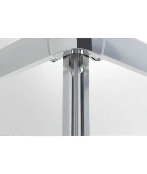 Kabina kwadratowa 80x80x190cm SANPLAST KN/TX5b profil biały ew. wzór szyby Grey