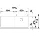 Zlewozmywak stalowy BLANCO CLARON 5 S-IF, 100x51 P