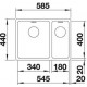 Zlewozmywak stalowy BLANCO ANDANO 340/180-IF , 58x44 (bez korka aut.) P
