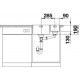 Zlewozmywak stalowy BLANCO ANDANO 340/180-IF , 58x44 (bez korka aut.) P