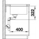 Zlewozmywak antracyt BLANCO SUBLINE 700-U Level. 73x46