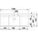Zlewozmywak stalowy BLANCO FLOW 5 S-IF, 116x51