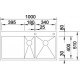 Zlewozmywak stalowy BLANCO ZEROX 6 S-IF, 100x51 L