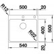 Zlewozmywak stalowy BLANCO ANDANO 500-IF/A , 54x50