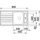 Zlewozmywak stalowy szczotkowany BLANCO LIVIT 5 S Centric, 95x50