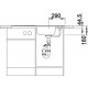 Zlewozmywak stalowy szczotkowany BLANCO LIVIT 5 S Centric, 95x50