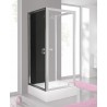 Ścianka prysznicowa 90x190cm SANPLAST SS0/VE profil biały ew. wzór szyby W0