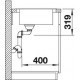 Zlewozmywak stalowy BLANCO MEDIAN 45 S-IF, 86x50 L