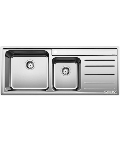 Zlewozmywak stalowy szczotkowany BLANCO NAYA 9 S 518620, 121x50 (bez korka aut.)