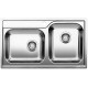 Zlewozmywak stalowy BLANCO MEDIAN 9-IF, 86x50 P